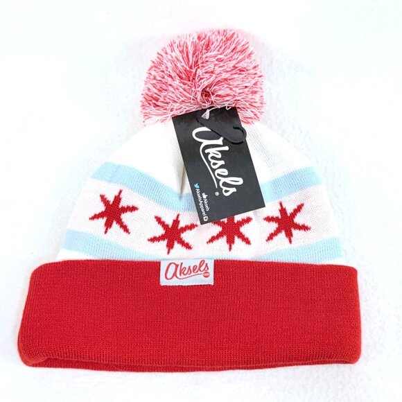 Aksels Knit Beanie Hat With Pom - Picture 1 of 5